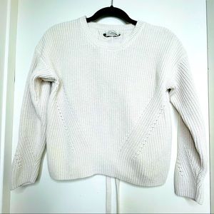 Lucky beige sweater - laced up back